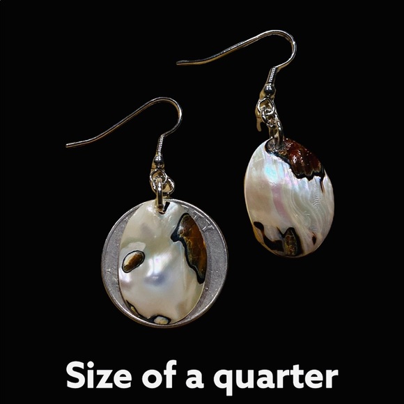 Assorted Turbo Sarmaticus Shell Oval Earrings ( - Picture 9 of 10